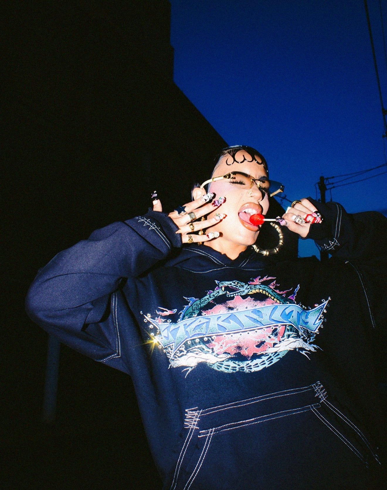 Rhinestone Hoodie